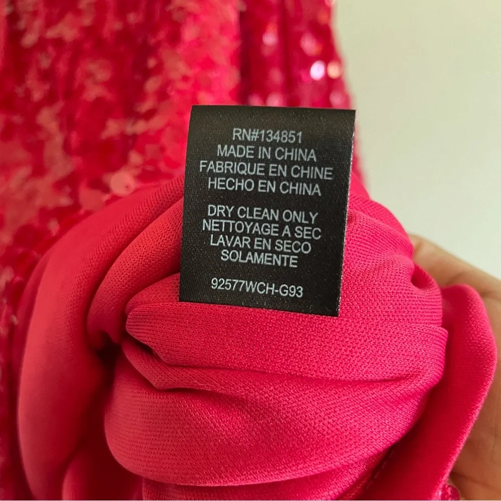 Sequin Mini Dress in Vibrant Pink - Picture 6 of 13